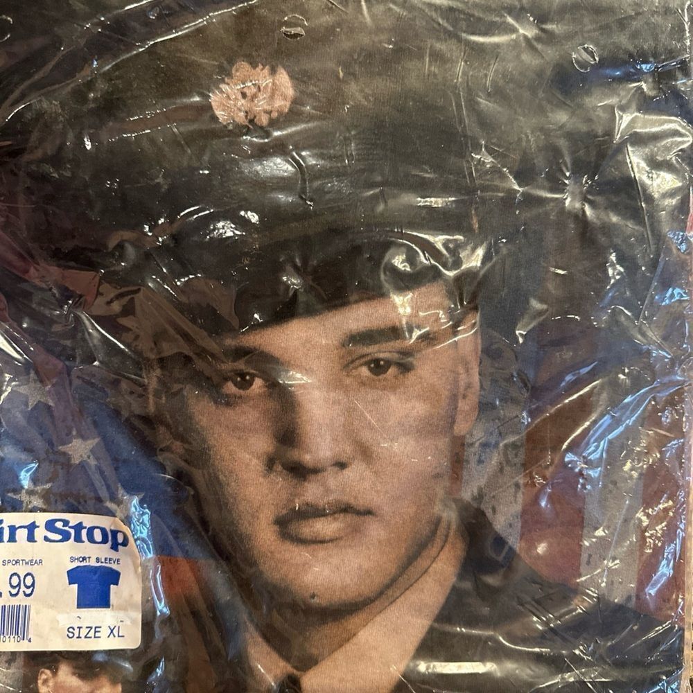 Elvis Presley Vintage Young Army T- Shirt Size XL - Picture 3 of 4